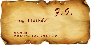 Frey Ildikó névjegykártya
