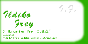 ildiko frey business card